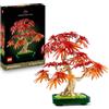 LEGO Botanicals Bonsai di Acero Rosso Giapponese - Set di Piante Artificiali con Foglie Rosse e Arancio Finte e Vaso Costruibile - Regalo per Adulti Amanti del Fai da Te - 10348