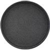 The HC Companies Sottovaso rotondo per piante terrazzo da 33,7 x 33,7 x 3,7 x 3,0 cm, in granito nero