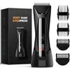 Brigin Rasoio professionale per il corpo maschile,IPX7 resistente all'acqua, asciutto e umido,Epilatore corpo uomo