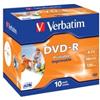 Verbatim - Scatola 10 DVD-R - Jewel Case - 43521 - 4,7GB (unità vendita 1 pz.)