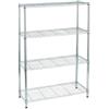 SERENA GROUP Libreria Archimede Light - 4 ripiani - acciaio cromato - 36 x 90 x 137 cm - Serena Group (unità vendita 1 pz.)