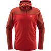 Haglöfs 606047_5M6 ROC FLASH MID Giacca UOMO CORROSION/ZENITH RED Taglia L