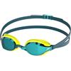 Speedo Fastskin Speedsocket 2 Mirror Occhialini per Unisex Adulto, Hyper Yellow/Cobalt/Emerald, One Size