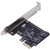 Hakeeta Scheda PCI-E, Scheda Controller PCI Express a SATA 3.0, 2 Porte PCI-E SATA III 6GB / s Convertitore Adattatore Interno di espansione per Computer Desktop PC con Staffa a Basso Profilo