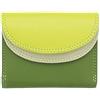 Visconti Rainbow Collection - Borsa in pelle con rfid e tap and go RB126, Colore: verde lime., Taglia unica