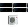 Mitsubishi Electric Condizionatore Climatizzatore Mitsubishi Electric Quadri Split inverter Kirigamine Zen Black R-32 7000+7000+9000+18000 Colore Nero con MXZ-4F72VF4 7+7+9+18