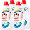 Omino Bianco - Detersivo Lavatrice Igienizzante Liquido, Igienizza i Capi e Rimuove Germi e Batteri, 35 Lavaggi, 1400 ml x 4 Flaconi