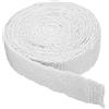 PATIKIL 2x1/8x283 Legna Stufa Guarnizione, Ceramica Fibra Piatto Alta Temperatura Resistenza Sigillo Corda per Stufe Camino Porta, Bianco