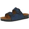 CAPRICE Ciabatte da donna con chiusura a strappo estive, Blu (Jeans/Black), 37 EU