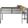 AVANTI TRENDSTORE Konrad - Struttura di letto a soppalco con scaletta stabile in legno di pino massiccio, disponibile in 2 diversi colori. Dimensioni: LAP 97x113x207 cm