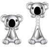 Vadmans Koala Orecchini in Argento Sterling Orecchini Regolabili Con Borchie Koala Animali Carini Regali di Gioielli per le Donne