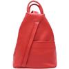 FrasiBags Zaino in Vera Pelle, Zainetto Donna, Zaino Donna Elegante, Zaini da Viaggio, Zaini in Pelle Made in Italy (Rosso)