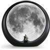 mamre Lampada Luce Notturna Dimmerabile Super Moon, Regalo Per Lui/lei - Amanti Delle Lingue Seduti Sotto La Super Luna