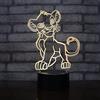 Wolostore Lampada LED per bambini Simba Cambia colore USB Luce notturna e decorazione Aiuto Dormire