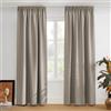 PONY DANCE Tenda oscurante termica isolante, tende per camera da letto matrimoniale, tende Blackout - 2 pezzi, tende per camera da letto con ganci, 228 x 228 cm, sabbia