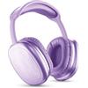 Music Sound - Cuffie Around Ear Bluetooth MAXI2 - Bluetooth 5.0 - Play Time 22h - Microfono Integrato - Comandi sul Padiglione e Archetto Regolabile - Viola