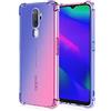 WILLIS Custodia per Oppo A9 2020, Cover Protettiva in Silicone TPU Colore Sfumato Trasparente, Custodia per Telefono Antiurto e Antigraffio