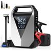 Wyxron Booster Avviamento Auto, 150PSI 6IN1 Starter Batteria Auto 3000A con Compressore per 12v Jump Starter, Starter Portatile con Schermo LCD/Qc3.0 Di Ricarica/LED(Tutti Gas/8.0l Diesel)