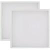 Silamp Due Pannelli LED 60W 220V 60X60 cm Bordo Bianco Luce Switch 3000K-4200K-6400K