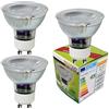 Trango 3 pacco GU10 Lampadina a LED 3TGGU10COB5 3000K warmwhite per lampadine alogene di ricambio GU10 e MR16, per apparecchi da incasso, faretti a soffitto, faretti da incasso, plafoniera, faretti