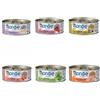 Generico Monge umido gatto, alimento completo per gatti adulti, monge supreme gatto gusti ASSORTITI | 12 scatolette da 80 grammi l'una.