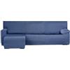 Eysa Italia copridivano per mini chaise longue con bracciolo corto lato sinisto vista frontale colore blu design Luz