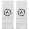 SKL Home Asciugamano Monogramma Ghirlanda (2-Pack), W