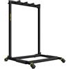MONKEY LOOP Floor Prime 3 - Piano Stand per 3 Chitarre o Bassi - Compatibile con Chitarre Elettriche e Bassi Elettrici - Supporto Riempita di Schiuma - Resistente ai Graffi