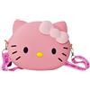 ENENSET Kawaii Kitty Bag con tracolla regolabile, borsa con cerniera carino Kitty portamonete borsa a tracolla,, Gatto Rosa