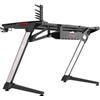 Berserker Gaming BERSERKER Scrivania da Gaming Balder con Illuminazione RGB, 120x64x75 cm, Hub USB 4 Porte, Supporto per Cuffie e Portabicchiere, Nero/Argento