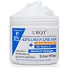 HOPHAT Crema all'urea al 42% con acido salicilico al 2% e vitamina E al 5% - Crema idratante intensiva per piedi e mani, riparatrice per pelle secca e screpolata - 150 g