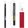 Maybelline New York, Cofanetto con prodotti di make-up waterproof, con mascara Curl Bounce, matita Gel Tattoo Liner e rossetto Superstay Matte Ink - All Night Long