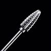 Beautilux Punta Levigatrice Unghie 3/32 Carbide Tungsten Bits, rimozione rapida del gel di lucidatura delle cuticole per manicure e pedicure (NDB-CONE-M)