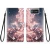 KARTXITAI Cover Compatibile con Asus Zenfone 7 Pro ZS670KS/ZS671KS PU Pelle TPU Portafoglio Magnetica con Disegni Motivo Animale Flip Custodia in Libro Slot Schede Custodia-Farfalla rosa,cielo,nuvole