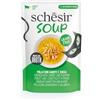 Schesir, Zuppa con Filetti di Pollo con Carote e Zucca, Cibo Umido Complementare per Gatti, Ricetta Originale, 100% Naturale, 12 buste da 40g