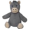 JACK AND VANILLA, Doudou Asino con Squeeker per Cani e Gatti, giocattolo in tessuto morbido e durevole, stimola il gioco, facile da pulire, taglia 18 cm, colore multicolore