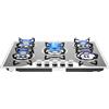 SYNCMH Piano cottura a gas a 5 fiamme, fornello a gas a 5 zone, accensione elettronica a impulsi, ignifugo, professionale Gas Stove per casa, cucina e ristoranti
