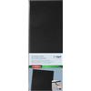 SIGEL GM100 Cartellina delle bevande - 1 pezzo - incl. 2 doppie buste trasparenti per 8 pagine - rilegatura a elastico - 1/2 A4 - nero