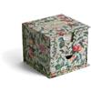 Pigna,Organizzatore da Scrivania con Cassetto,Porta Memo Nature Flowers,Design Floreale Elegante, Ideale per Scrivania,Organizer Compatto,sfondo Beige,confezione 1 Pezzo