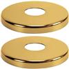 PEPTE 2 x 26mm G3/4 D'oro Rosetta per Rubinetto Copri Tubo Copertura Per Tubi
