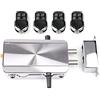 Fiacvrs Serratura Elettrica Telecomando,Kit di Blocco Porta Telecomando,Telecomando Home Door Lock Kit Keyless Entry,Serratura di Sicurezza Invisibile con quattro telecomando,per casa appartamento garage