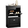 SoBuy Scarpiera Salvaspazio Slim Mobiletto da Ingresso con 2 Ante a Ribalta Armadio Portascarpe Scarpiera Moderna per Ingresso Corridoio o Camera da Letto 54x24x83cm Nero FSR78-SCH