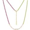 HeyMeili Collana girocollo di fosfosiderite, perle barocche e peridoto in argento placcato oro per donna gioielli collane regolabile festa regalo