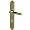 Alpertec VIENNA Alpertec - LS in ottone lucidato per stanza porte pulsante set maniglia porta guarnizioni, 32330013