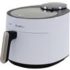 Juanita EyeFire - Friggitrice ad aria bianca da 5 l, 1500 W, 12 programmi automatici, finestra superiore in vetro, Air Fryer senza olio, pannello touch digitale, timer 24 ore