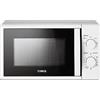 Tower T24034WHT Forno Microonde Manuale 700W da 20 litri, Forno a Microonde a 5 Livelli di Potenza e Timer di 35 Minuti, Elettrodomestici Cucina, Bianco