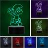 Wolobox Lampada LED per bambini Puffo Smurf Cambia colore USB Luce notturna e decorazione