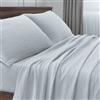 Ruggeri - Set Lenzuola Matrimoniali - Completo Letto - Made in Italy - 30% Lino 70% Cotone - Collezione Lino (Azzurro Cielo)