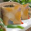 Miuyunya 2 Pezzi Federe Cuscini da Esterno Impermeabili 45x45 Fodera per Cuscino Decorativa Giallo Ginkgo Motivo Moderno Copricuscini Quadrati con Cerniera per Giardino Divano Soggiorno Camera