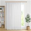 MRTREES 1 Pezzo Tenda Bianche Moderne per Soggiorno Salotto Moderne Ultra-largo 300x240 CM Tenda da Interno Bianca Lino Semitrasparente con Gancetti Camera da Letto Cameretta Bambini
